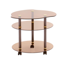 Стол журнальный арт.12.6 стекло тонированное 10мм. 580х580хh520мм  