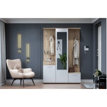 Прихожая арт.17.13 ЛДСП дуб сонома/белый 1350х330хh1990мм