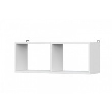 Полка навесная арт.17.3.13 каркас и фасад ЛДСП белый текстурный  800х250хh300мм 