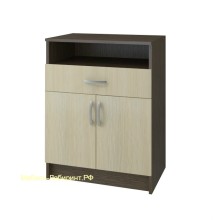 Тумба под обувь арт.2.38.7 ЛДСП дуб беленый/венге 600х420хh820мм