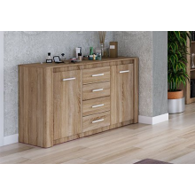 Комод арт.24.10.4 фасад МДФ сонома/каркас ЛДСП сонома 1400х522хh900мм 