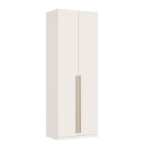 Гардеробная система Шкаф 2-х. дв. арт.24.117.10.2 каркас и фасад ЛДСП кашемир 800х506хh2236мм каркас+ 5 полок+2 двери с длинными ручками Ларго