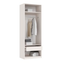 Гардеробная система Шкаф 2-х. дв. арт.24.117.13 каркас ЛДСП кашемир 800х490хh2236мм каркас+1 ящик+1 полка Ларго