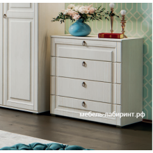 Комод арт.24.121.14 МДФ сандал светлый матовый/ЛДСП сандал 850х448хh910мм  