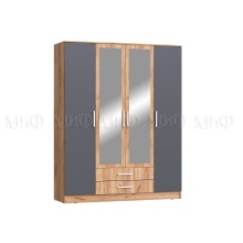 Шкаф 4-х. дв. арт.24.123.17 ЛДСП графит/дуб крафт 1600х520хh2016мм Мартина