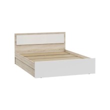 Кровать 2-сп. арт.24.123.13 (1400х2000) ЛДСП белый глянец/дуб сонома 1435х2037хh800мм