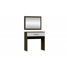 Стол туалетный арт.24.123.16 ЛДСП белый глянец/венге 800х430хh816мм +зеркало