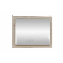 Зеркало навесное арт.24.123.22 ЛДСП белый глянец/дуб сонома 800х600хh20мм