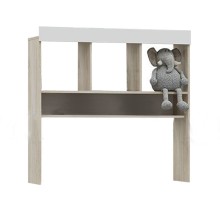 Надстройка на стол письменный арт.24.123.1.1 ЛДСП белый глянец/дуб сонома 1100х286хh1064мм  