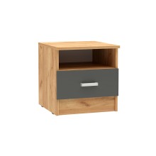 Тумба прикроватная арт.24.123.2 ЛДСП каркас ЛДСП дуб крафт 400х430хh466мм