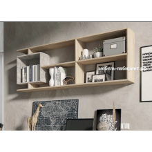 Полка навесная арт.24.124.3 ЛДСП бетон/дуб сонома 1500х266хh568мм