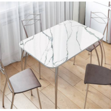 Стол обеденный арт.24.131.2 МДФ мрамор белый 1000х670хh735мм  