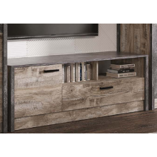 Тумба под ТВ арт.24.136.5 ЛДСП дуб юкон/бетон темный 1500х492хh520мм.