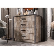 Комод арт.24.136.8 ЛДСП дуб юкон/бетон темный  800х462хh780мм.