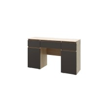 Стол туалетный арт.24.148.16 МДФ графит софт/ ЛДСП дуб сонома 1400х400хh839мм 