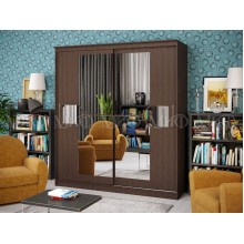 Шкаф-купе 2-х. дв. арт.24.150 ЛДСП венге 1500х650хh2200мм Элегант