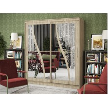 Шкаф-купе 2-х. дв. арт.24.157 ЛДСП сонома 1500х650хh2200мм. Элегант-2