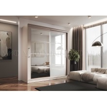 Шкаф-купе 2-х. дв. арт.24.162.1 ЛДСП кашемир 2000х650хh2200мм. Элегант-7