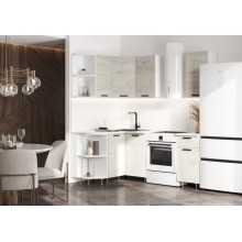 Кух.гарнитур 1.4х1.3м. арт.24.166.4 фасад ЛДСП дуб крафт белый/каркас ЛДСП белый 
