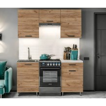 Кух.гарнитур 1.5м. арт.24.169.1 ЛДСП дуб крафт (низ 500мойка+500 1 ящ/верх 500+500+500 газовка)