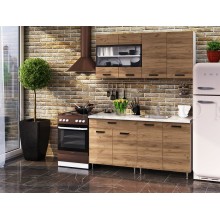 Кух.гарнитур 1.6м. арт.24.169.2 фасад ЛДСП дуб крафт/каркас ЛДСП белый  Рио ЛДСП