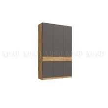 Шкаф 3-х. дв. арт.24.17.1.4 фасад ЛДСП графит/дуб крафт/каркас ЛДСП дуб крафт 1500х520хh2400мм Роджинамиф