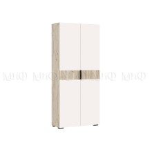 Шкаф 2-х. дв. арт.24.17.10.4 фасад ЛДСП кашемир/каркас ЛДСП дуб крафт серый 800х346хh1826мм Роджинамиф