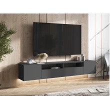 Тумба под ТВ арт.24.171 ЛДСП  графит 2000х346хh330мм