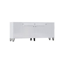 Комод арт.24.187.1 фасад МДФ белый глянец/каркас ЛДСП белый 2000х426хh830мм  