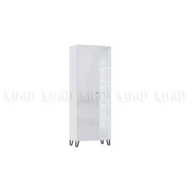 Шкаф арт.24.187.4 фасад МДФ белый глянец/каркас ЛДСП белый 836х426хh2227мм Оливия