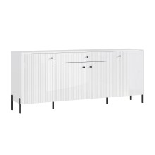 Тумба под ТВ (комод) арт.24.187.24.5 фасад МДФ белый глянец/каркас ЛДСП белый 2000х426хh830мм  