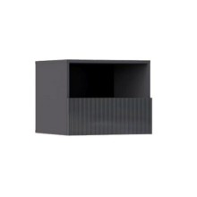 Тумба прикроватная арт.24.187.8 фасад МДФ софт графит/каркас ЛДСП графит 500х442хh530мм подвесная