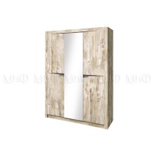 Шкаф 3-х. дв. арт.24.188.7 фасад ЛДСП дуб юкон/бетон темный/каркас ЛДСП дуб юкон 1640х538хh2200мм Ривьера