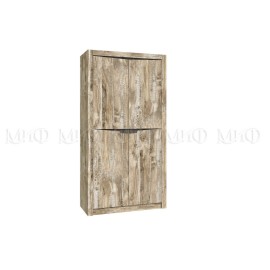Шкаф 2-х. дв. арт.24.188.6 фасад ЛДСП дуб юкон/бетон темный/каркас ЛДСП дуб юкон 1140х538хh2200мм Ривьера