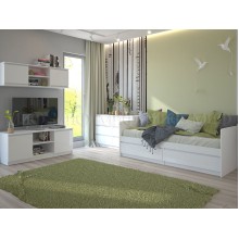 Модульная детская арт.24.191.38 фасад ЛДСП белый глянец/каркас ЛДСП белый