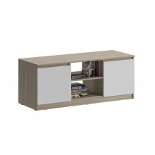 Тумба под ТВ арт.24.191.12 фасад ЛДСП белый глянец/каркас ЛДСП сонома 1352х514хh540мм