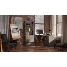 Модульная детская арт.24.191.2 фасад ЛДСП графит/каркас ЛДСП графит