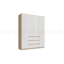 Шкаф 4-х. дв. арт.24.191.16 фасад ЛДСП белый глянец/каркас ЛДСП сонома 1602х514хh2022мм Челси