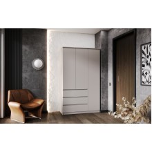 Шкаф 3-х. дв. арт.24.191.15 фасад ЛДСП кашемир/каркас ЛДСП кашемир 1202х514хh2022мм Челси