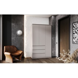 Шкаф 3-х. дв. арт.24.191.15 фасад ЛДСП кашемир/каркас ЛДСП кашемир 1202х514хh2022мм Челси