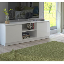 Тумба под ТВ арт.24.191.12 фасад ЛДСП белый глянец/каркас ЛДСП белый 1352х514хh540мм