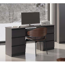 Стол письменный арт.24.191.23 фасад ЛДСП графит/каркас ЛДСП графит 1386х490хh768мм