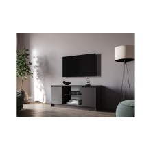 Тумба под ТВ арт.24.191.12 каркас и фасад ЛДСП графит 1352х514хh540мм