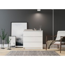 Комод арт.24.191.26 фасад ЛДСП белый глянец/каркас ЛДСП белый 802х330хh768мм