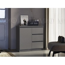 Комод арт.24.191.28 фасад ЛДСП графит/каркас ЛДСП графит 802х330хh768мм