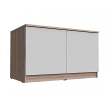 Тумба арт.24.191.4 фасад ЛДСП белый глянец/каркас ЛДСП сонома 902х514хh540мм