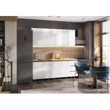 Кух.гарнитур 2.0м. арт.24.191.49 фасад ЛДСП белый глянец/каркас ЛДСП дуб крафт (800м+800+400 3 ящ.) столешница: 800+400 вотан