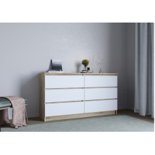 Комод арт.24.191.5 фасд ЛДСП белый глянец/каркас ЛДСП сонома 1200х450хh768мм