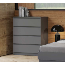Комод арт.24.191.6 фасад ЛДСП графит/каркас ЛДСП графит 802х450хh994мм