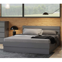 Кровать 2-сп. арт.24.191.8 (1400х2000) фасад ЛДСП графит/каркас ЛДСП графит 1435х2053хh800мм